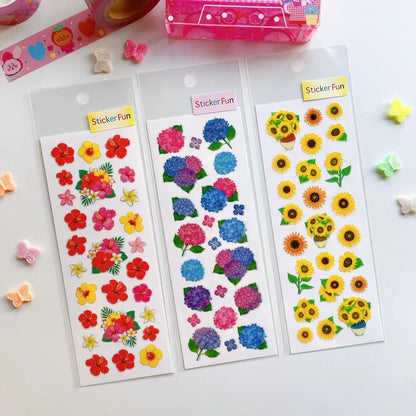 Glittery Flower Sticker
