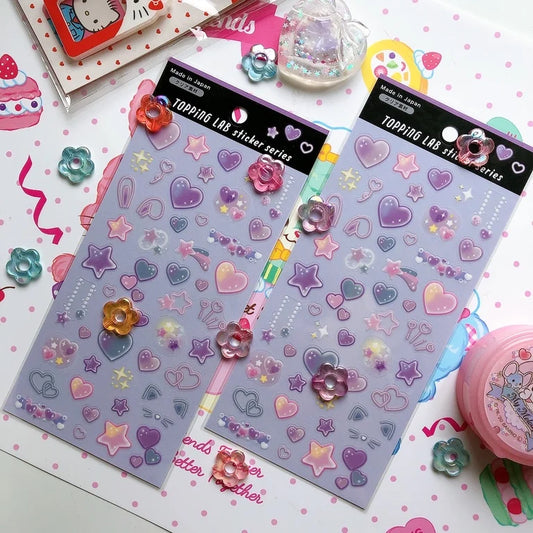 Kira Kira Heart (purple) Sticker