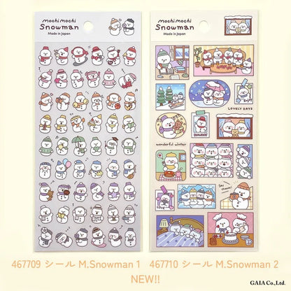 Mochi Mochi Snowman Sticker