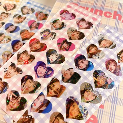 New Jeans Heart Sticker (Kpop Idol)