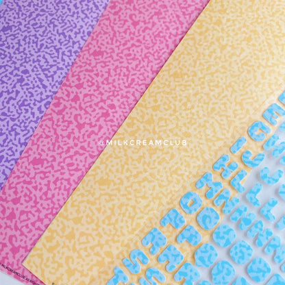 Pop Alphabet sticker set (4colors)