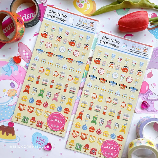 Retro Tableware Sticker