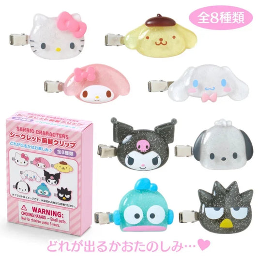 Sanrio Characters bangs clip blind Box (clear and plump 3D)