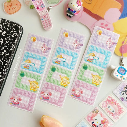 Sanrio Characters Cream Frame Sticker