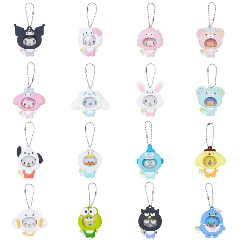 Sanrio Characters Mascot with photo badge Blind Box (16types)