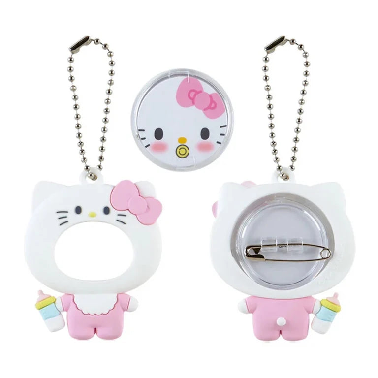 Sanrio Characters Mascot with photo badge Blind Box (16types)