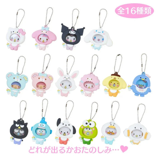 Sanrio Characters Mascot with photo badge Blind Box (16types)