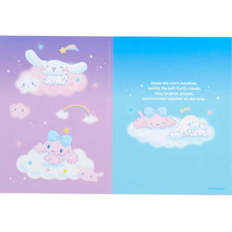 Sanrio Cinnamoroll PetaPeta Memo Pad (Cinnamon & Poron and Cloud Sibling)