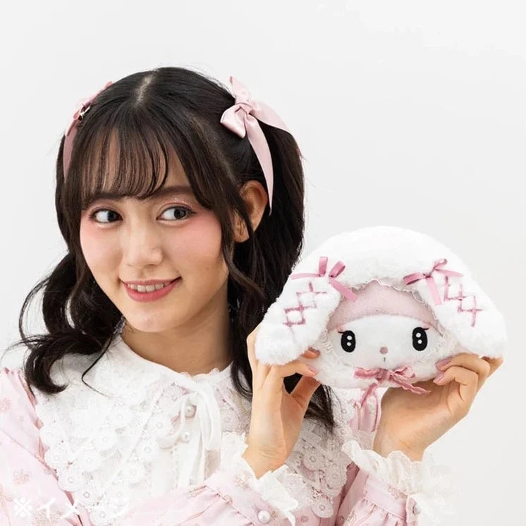 Sanrio Face-shaped pouch (Moonlight Melokuro)