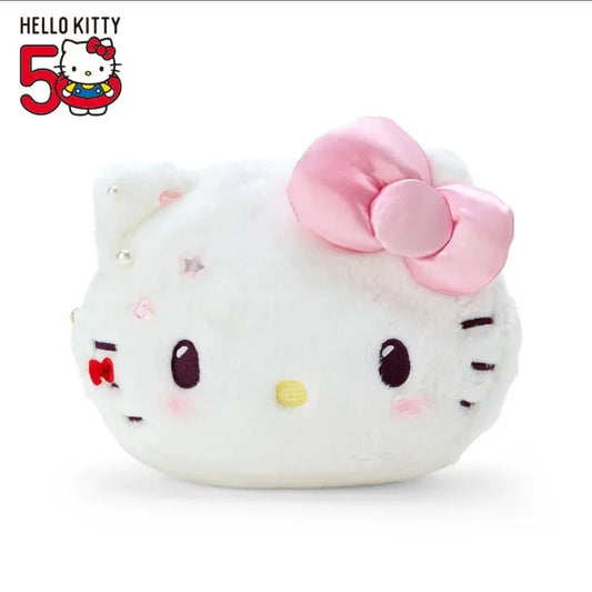 Sanrio Hello Kitty  Face-shaped pouch (Hello Kitty 50th Anniversary)