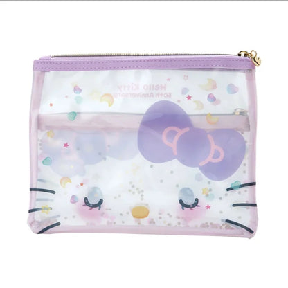 Sanrio Hello Kitty  Flat Pouch (Hello Kitty 50th Anniversary)