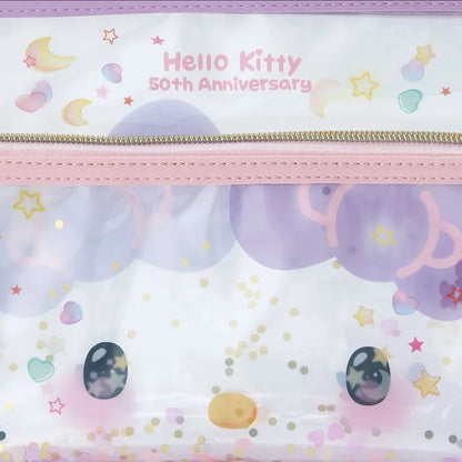Sanrio Hello Kitty  Flat Pouch (Hello Kitty 50th Anniversary)