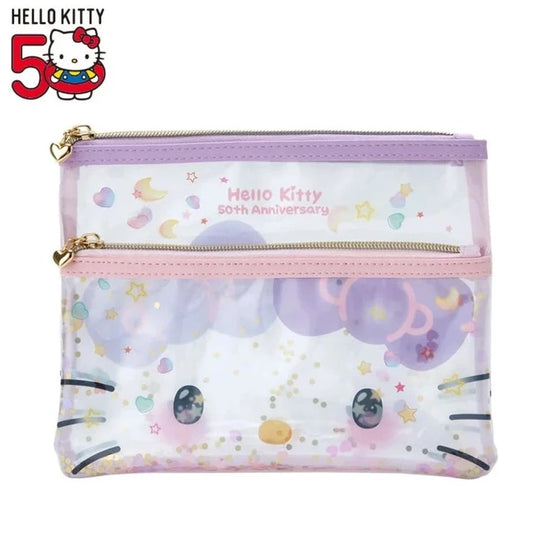 Sanrio Hello Kitty  Flat Pouch (Hello Kitty 50th Anniversary)