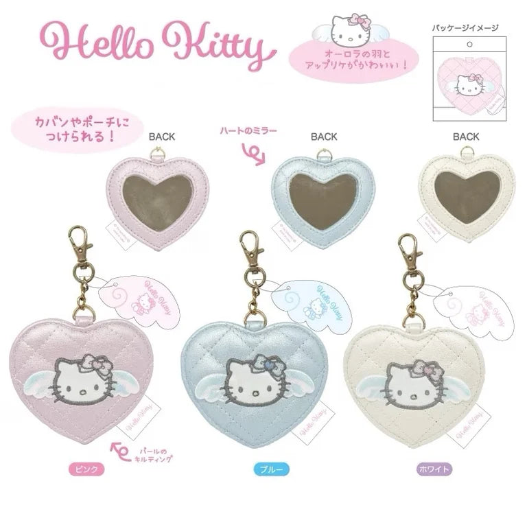 Sanrio Hello Kitty Quilting Love Letter Heart Mirror  (Angel & Classic Series)