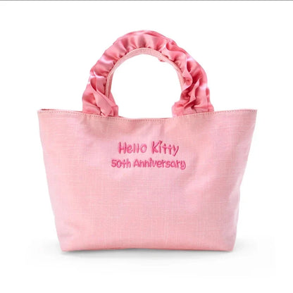 Sanrio Hello Kitty Sagara embroidery tote bag (Hello Kitty 50th anniversary)