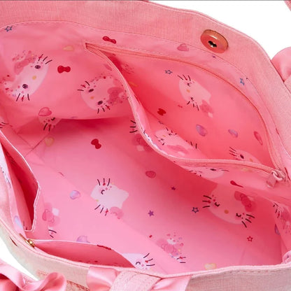 Sanrio Hello Kitty Sagara embroidery tote bag (Hello Kitty 50th anniversary)