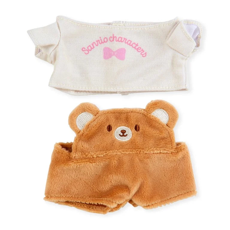 Sanrio Kisekae Clothes (M) Bear Motif Overalls (Pitatto Friends)