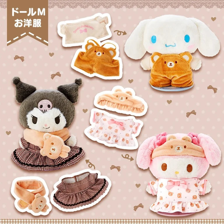 Sanrio Kisekae Clothes (M) Bear Motif Overalls (Pitatto Friends)