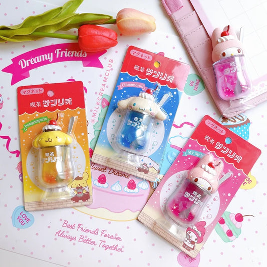 Sanrio Retro Cream Soda Magnet (Cafe Edition)