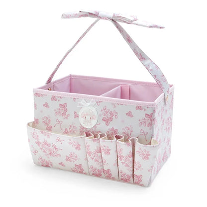 Sanrio My Melody  Cosmetic basket (white strawberry tea time)