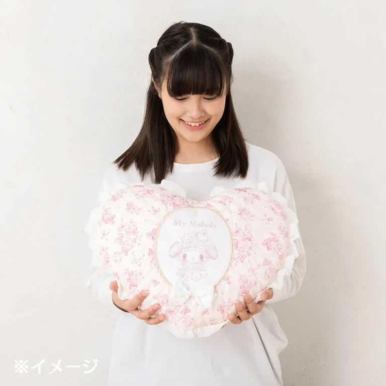 Sanrio My Melody Cushion (white strawberry tea time)