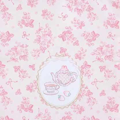 Sanrio My Melody Drawstring Bag (white strawberry tea time)