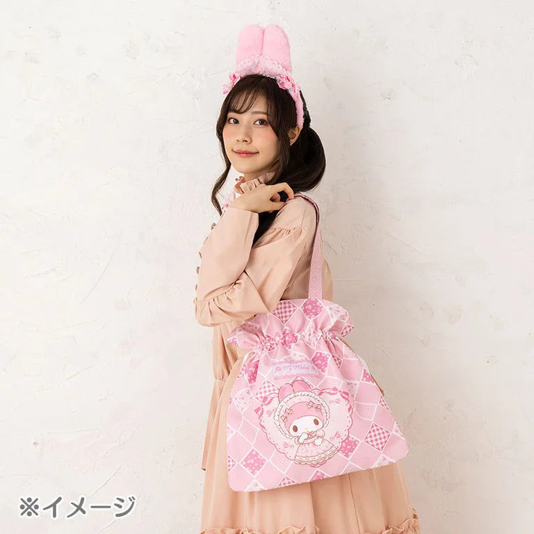 Sanrio My Melody Drawstring tote bag (MomoMelo)