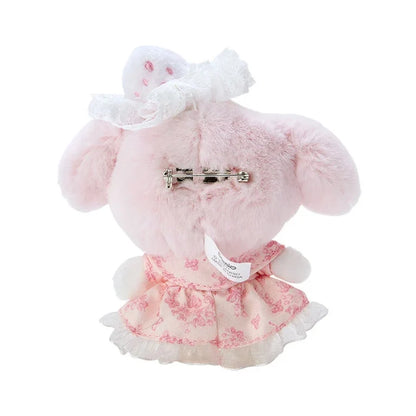 Sanrio My Melody  Mascot brooch (white strawberry tea time)