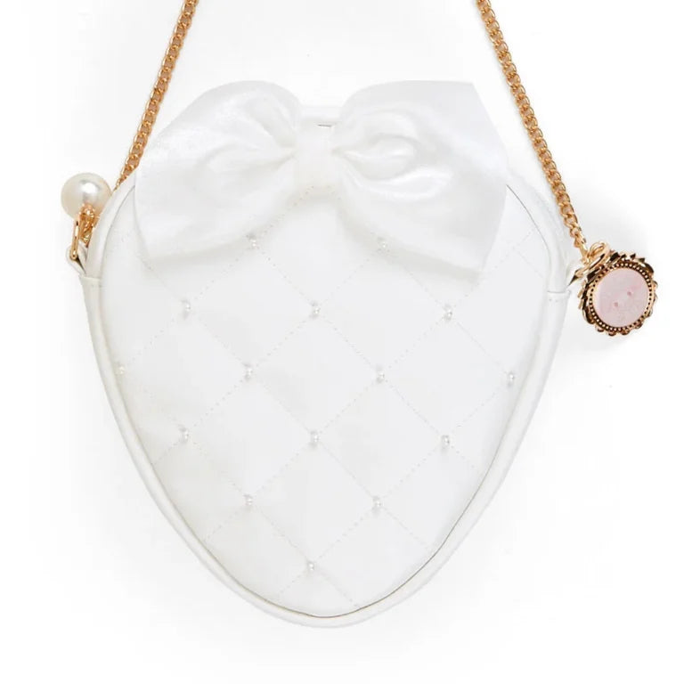 Sanrio My Melody Mini pochette Bag (white strawberry tea time)