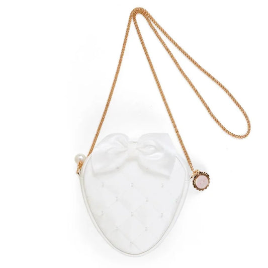 Sanrio My Melody Mini pochette Bag (white strawberry tea time)