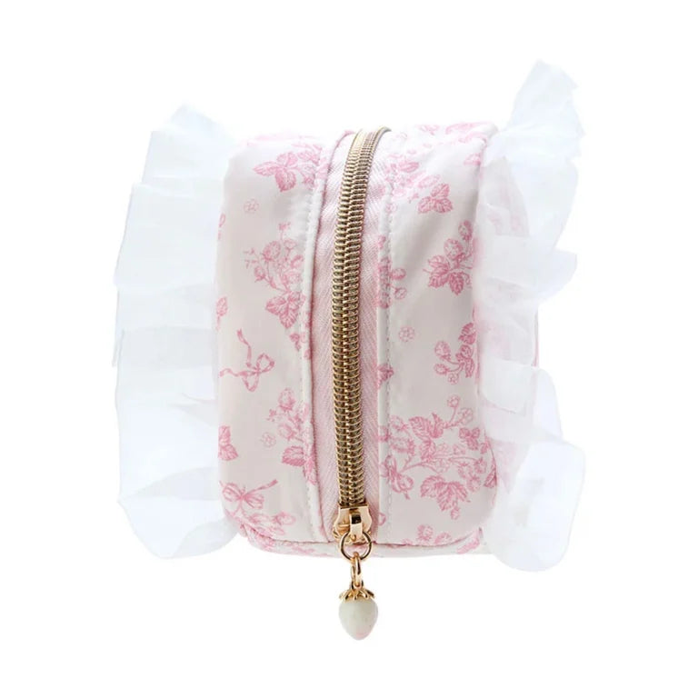 Sanrio My Melody Pouch (white strawberry tea time)