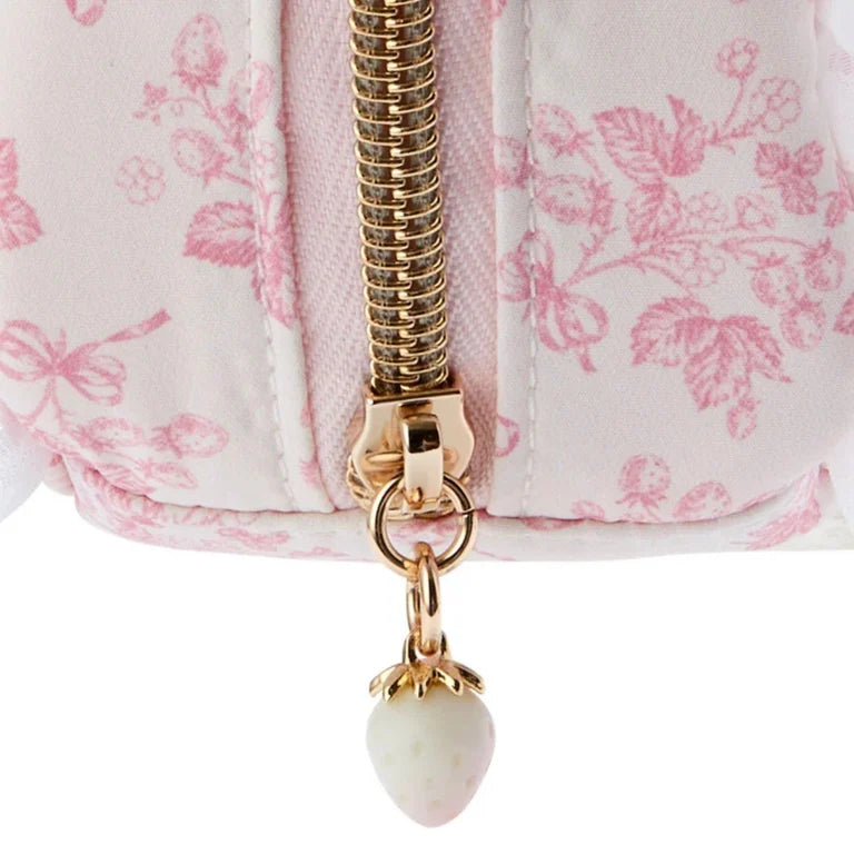 Sanrio My Melody Pouch (white strawberry tea time)