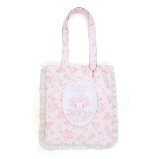 Sanrio My Melody Tote bag (white strawberry tea time)