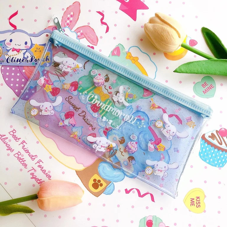 Sanrio glitter pouch