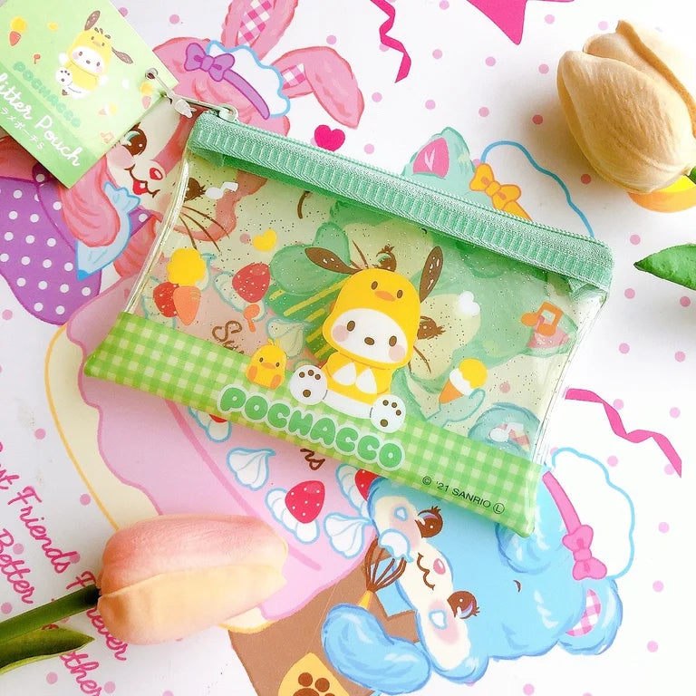 Sanrio glitter pouch