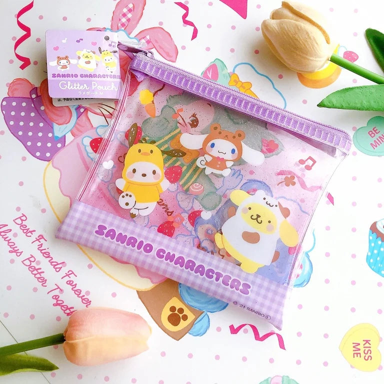 Sanrio glitter pouch
