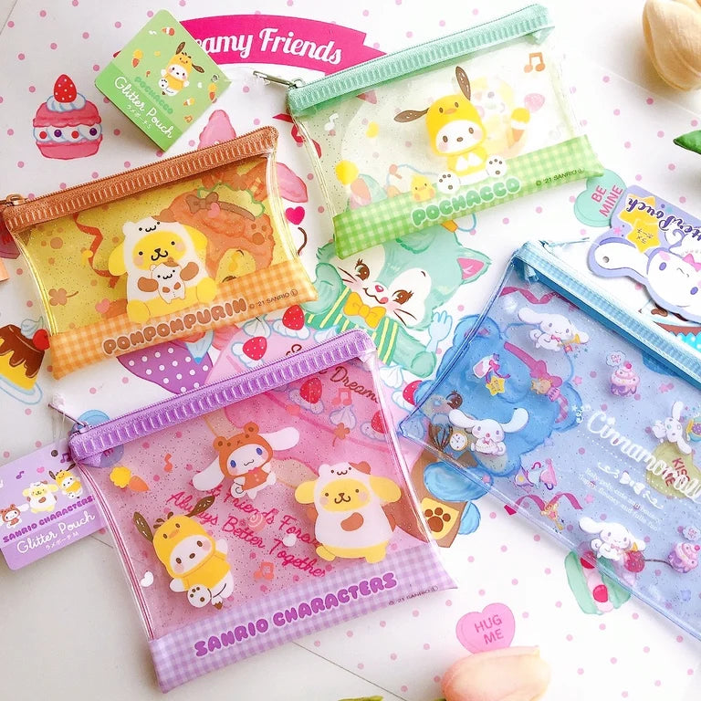 Sanrio glitter pouch