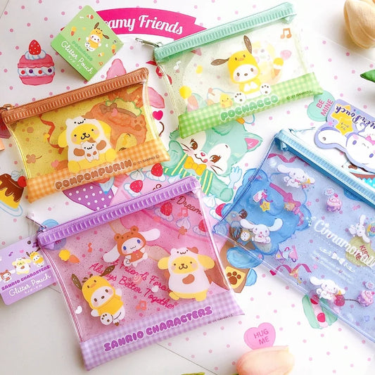 Sanrio glitter pouch