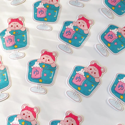 Soda Bath Sticker Flake